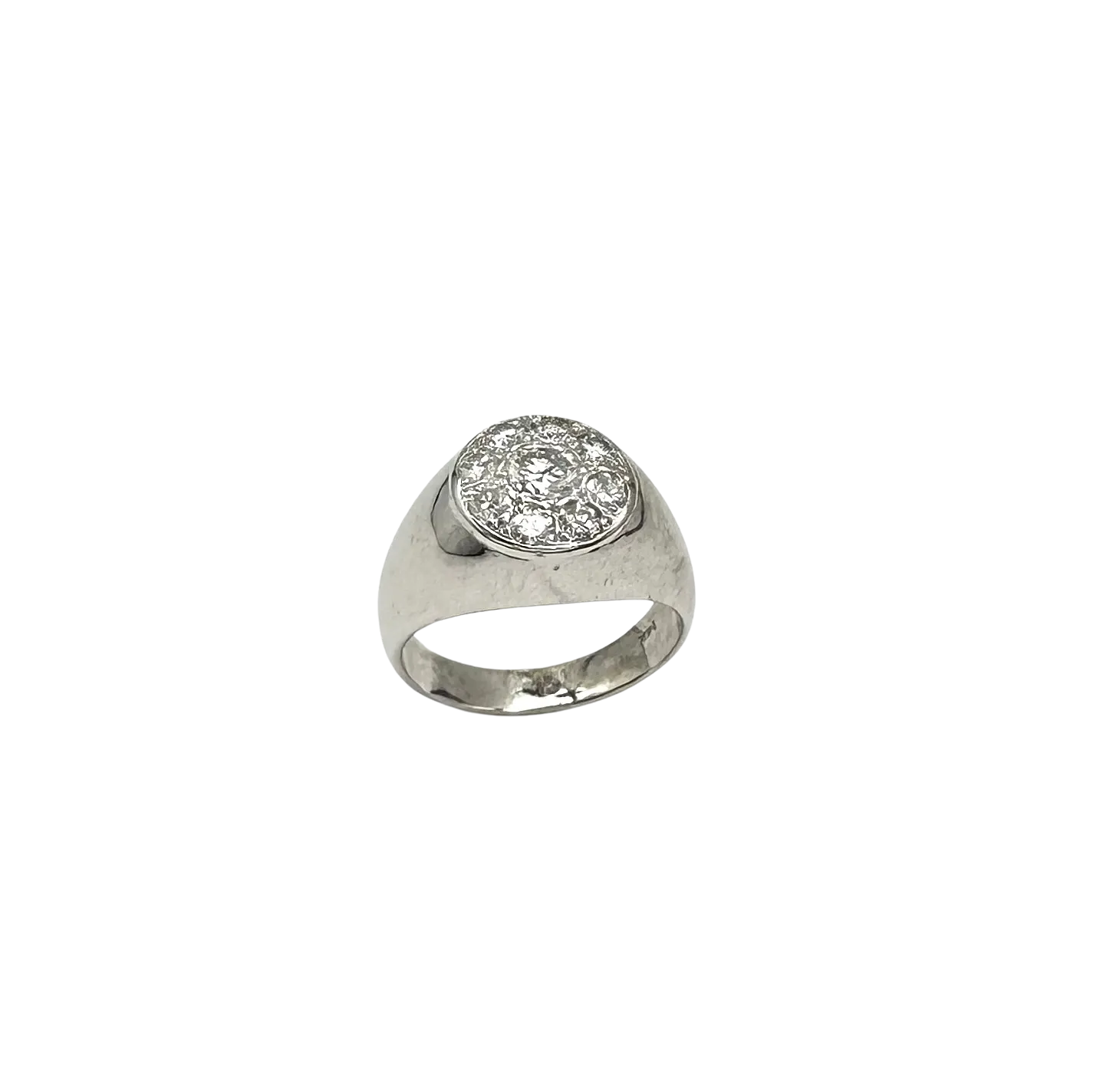 1 CTW Diamond Cluster Dome Ring