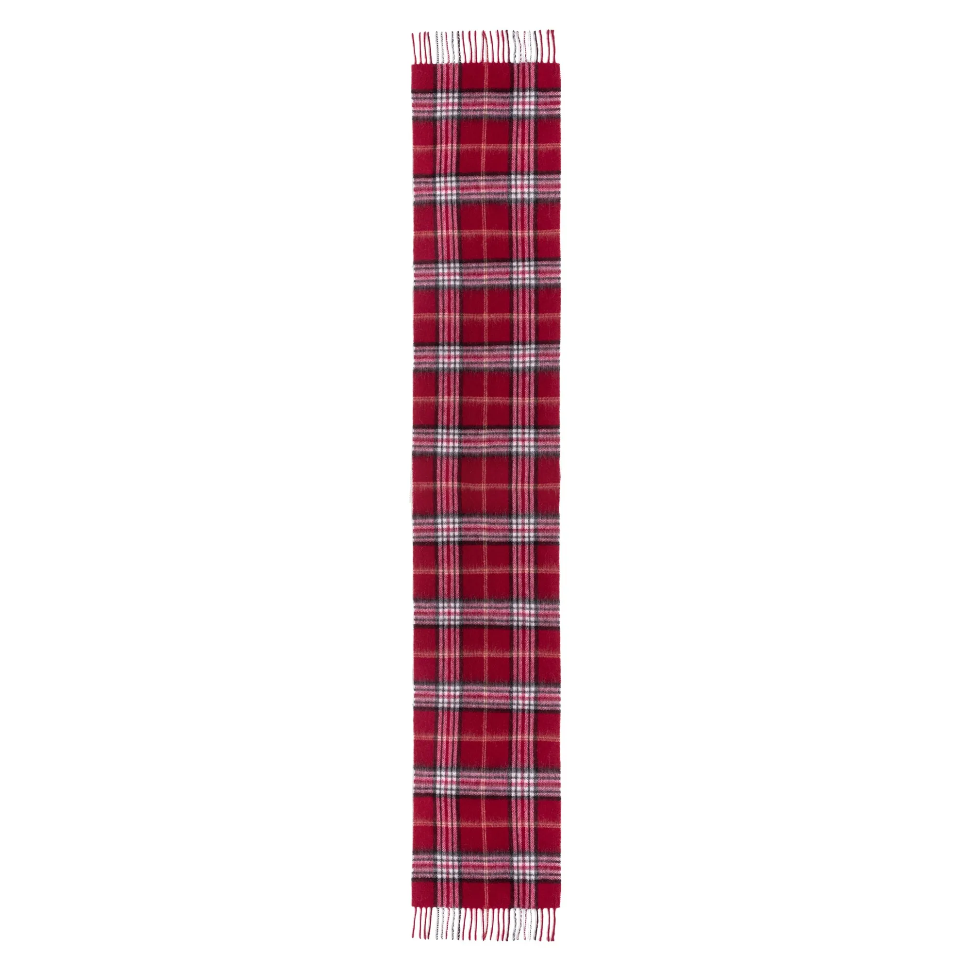 100% Wool Scarf Red Check