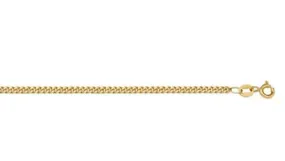 10K Yellow Gold 16" Fine Curb Chain