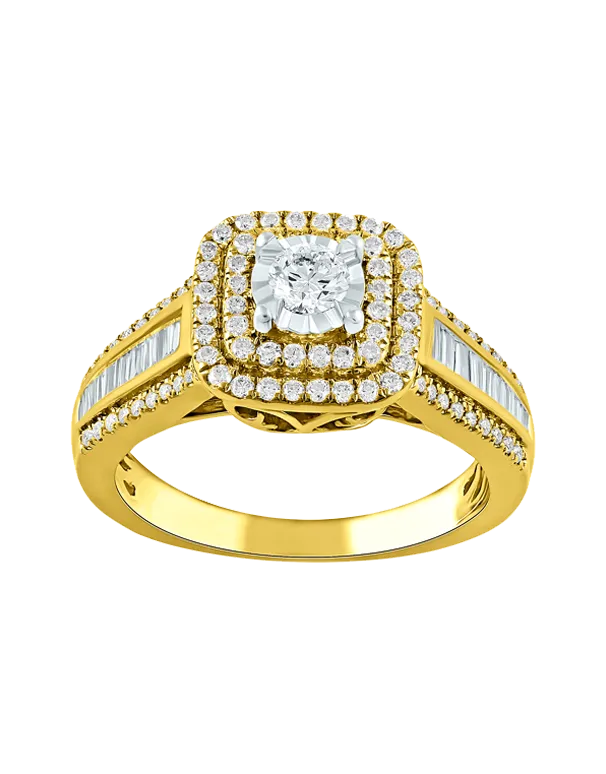 14ct Yellow Gold Diamond Ring - 783732