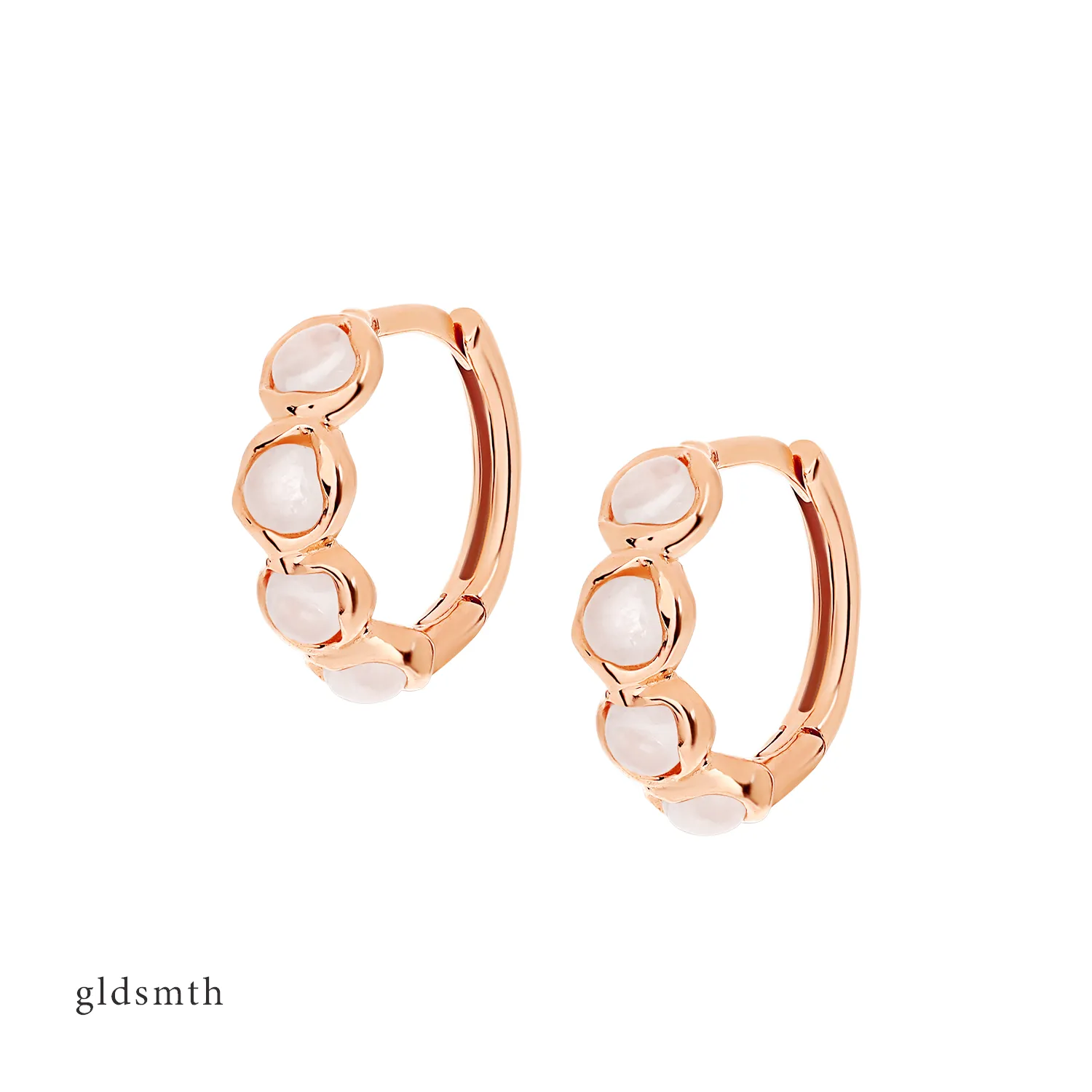 14k Rose Gold Amelie Huggies