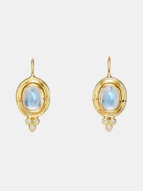 18k Classic Temple Earrings