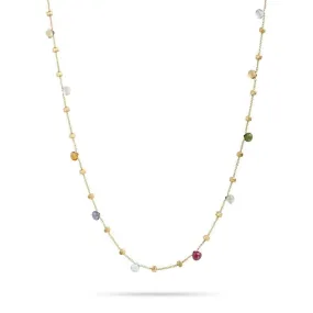 18K Paradise Mixed Gemstone Necklace - CB1199 MIX01 Y 36"