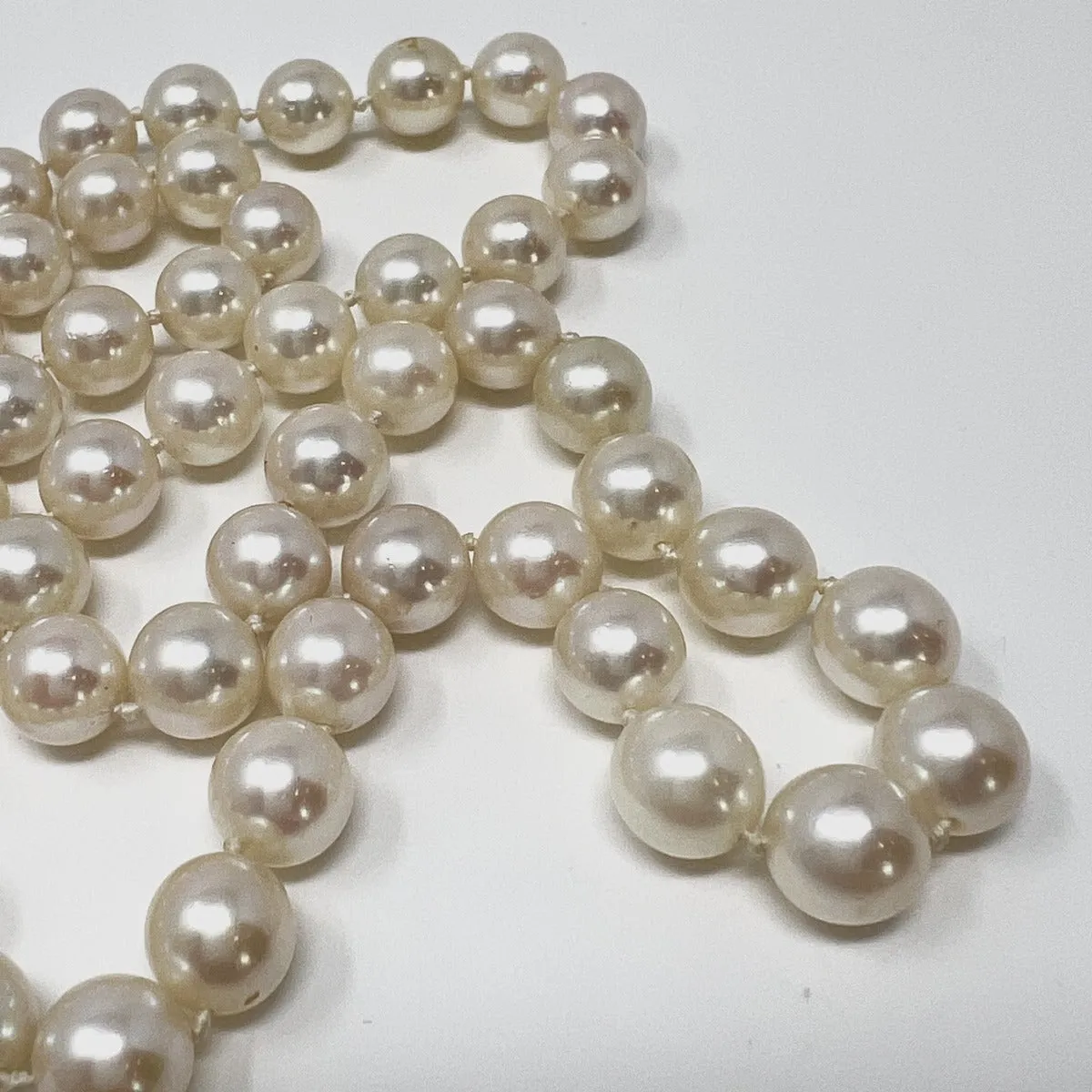 24" Freshwater Pearl Necklace with 14K Gold Filigree Clasp