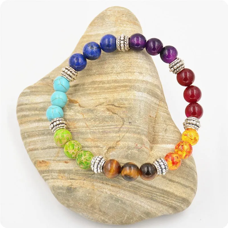 7 Chakra Crystal Natural Stone Bracelet