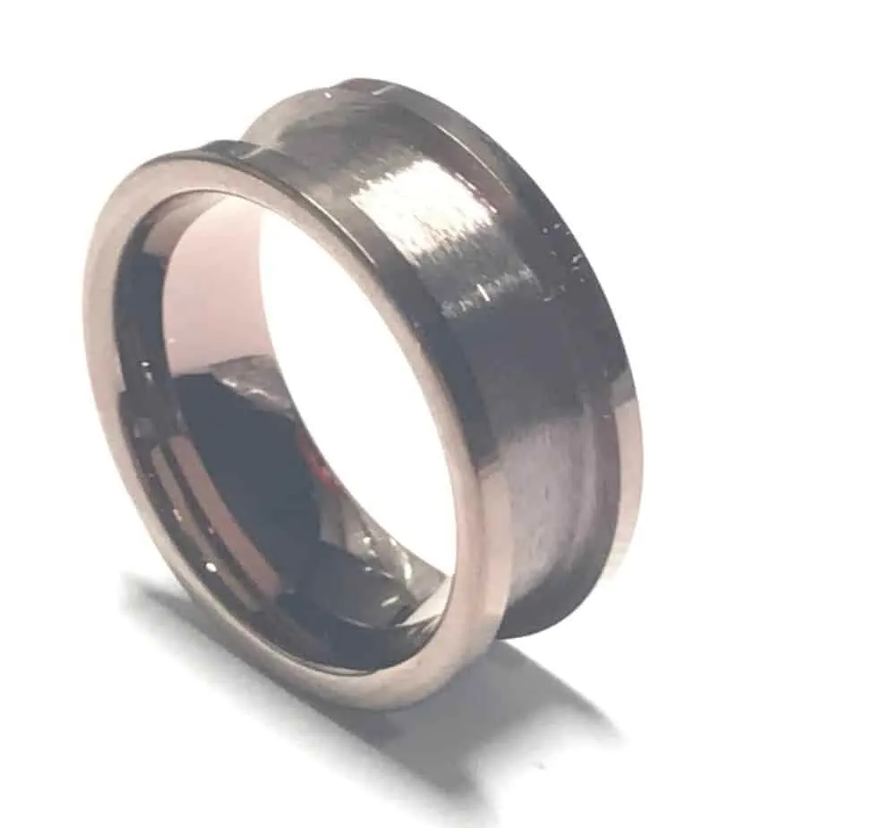 8mm IP Bronze Plated Tungsten Carbide Ring Core