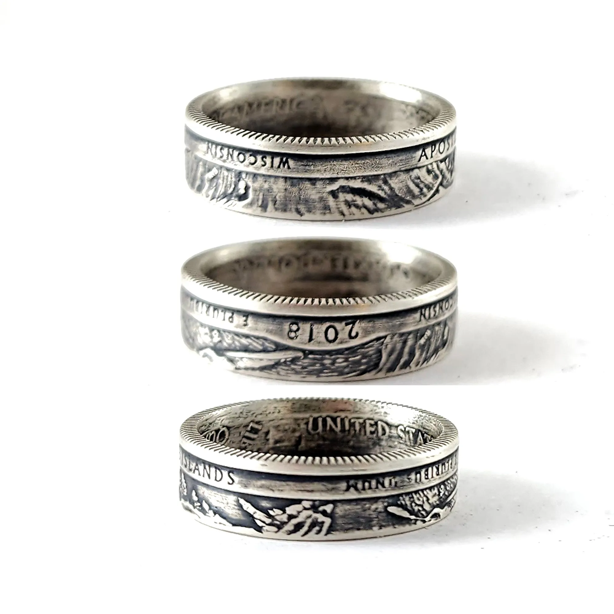 90% Silver Apostle Islands National Park Quarter Ring