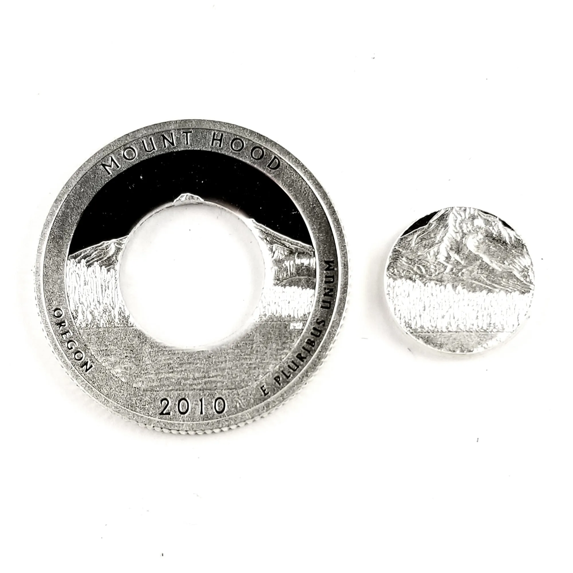 90% Silver Mount Hood National Park Quarter Ring