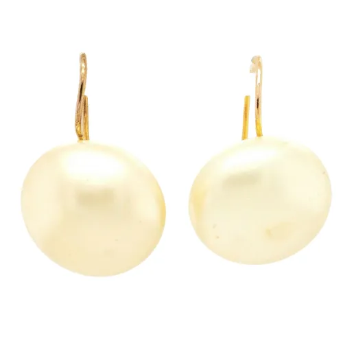 9ct Yellow Gold Pearl Drop/Dangle Earrings