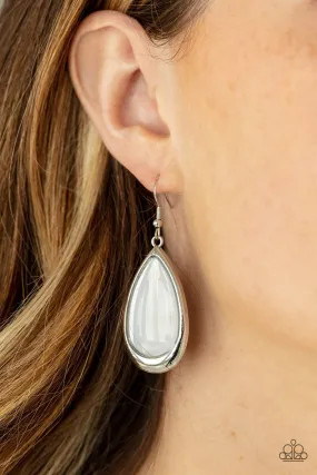 A World to SEER White Paparazzi Earrings