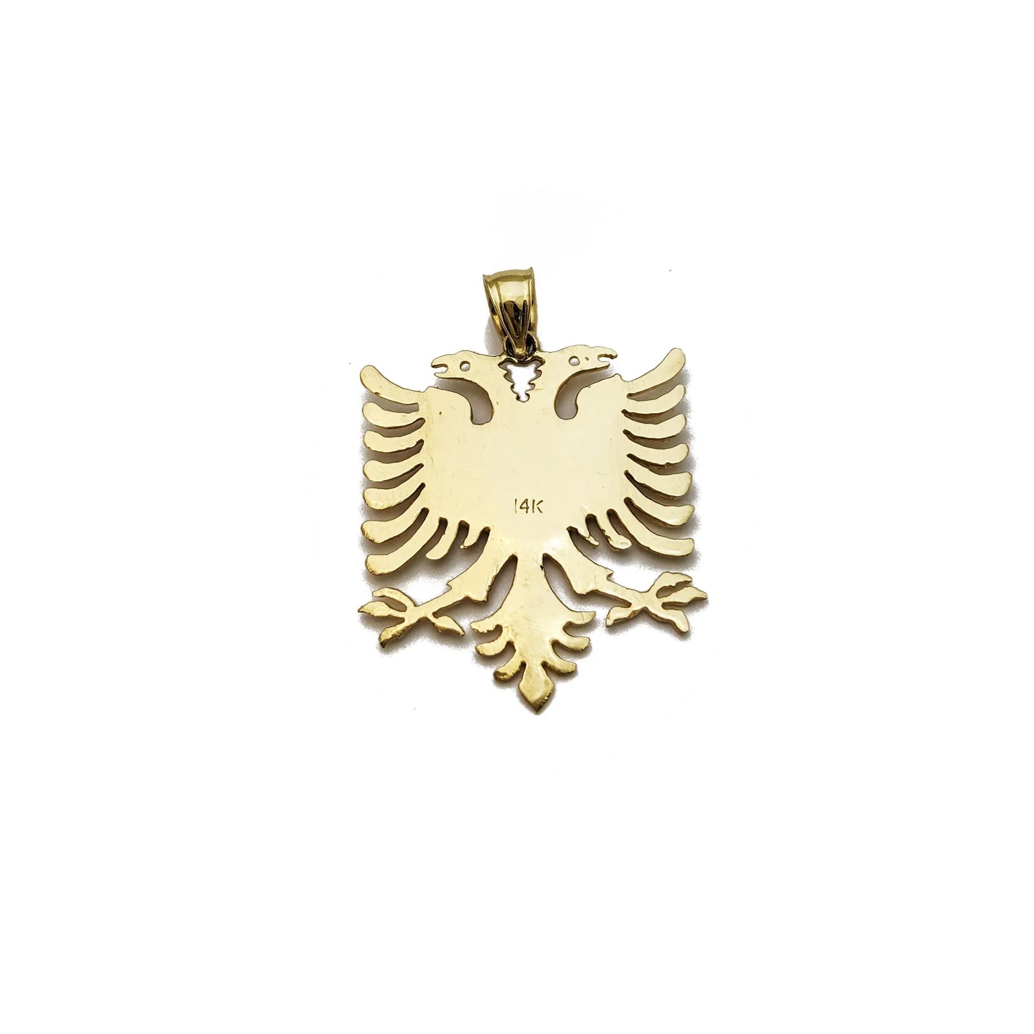 Albanian Eagle Pendant (14K)