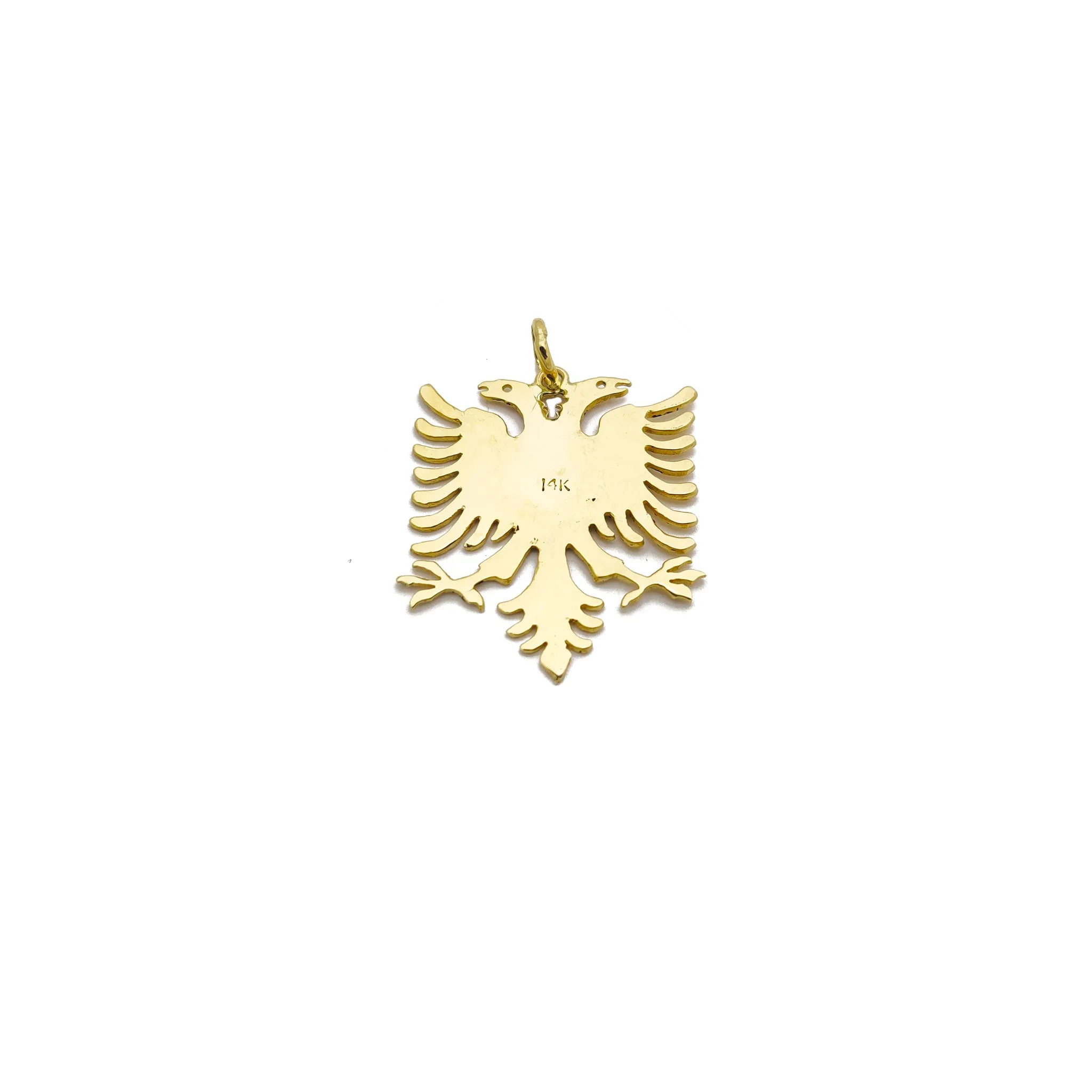 Albanian Eagle Pendant (14K)