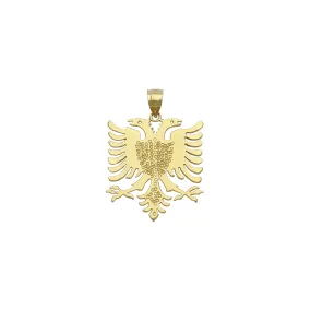 Albanian Eagle Pendant (14K)