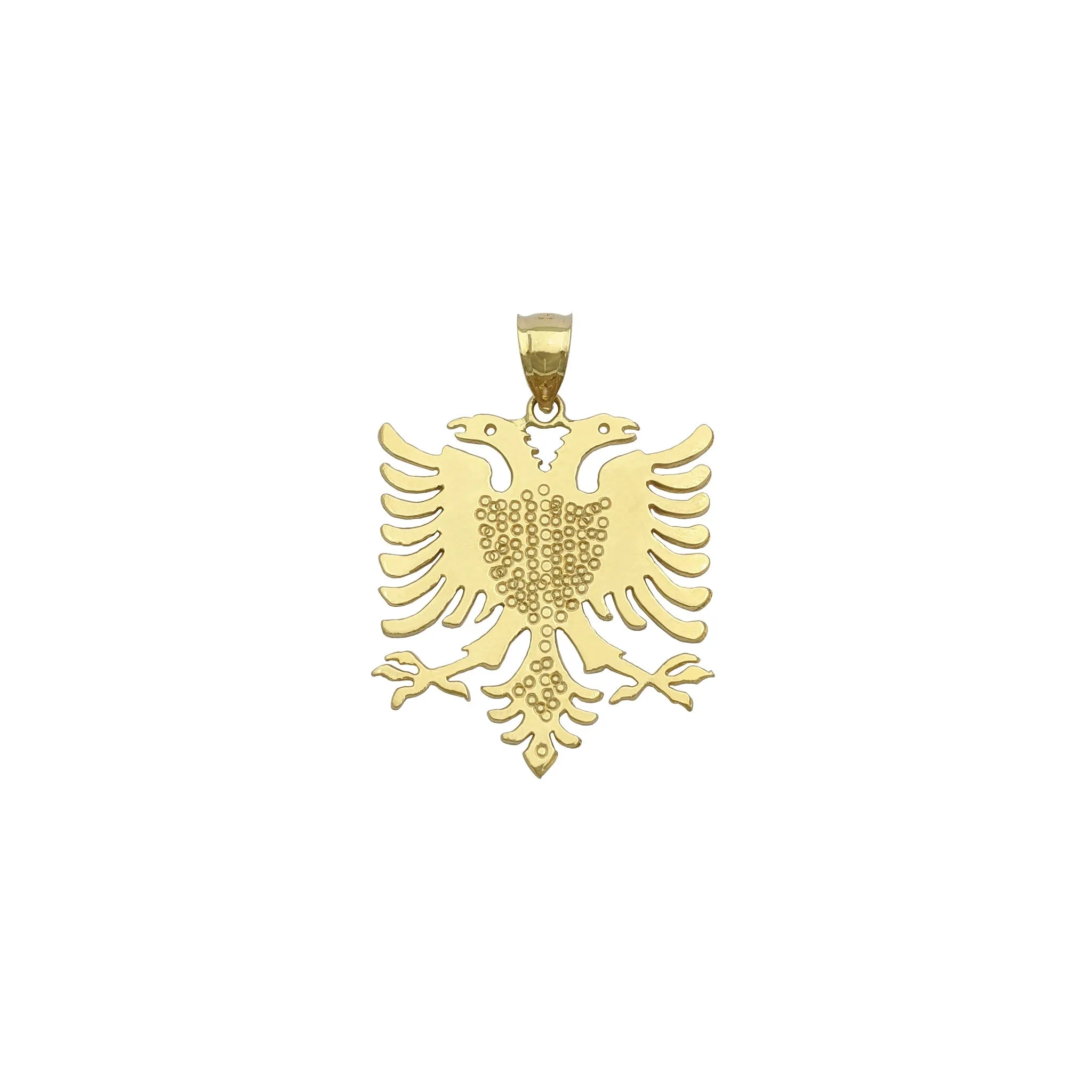 Albanian Eagle Pendant (14K)