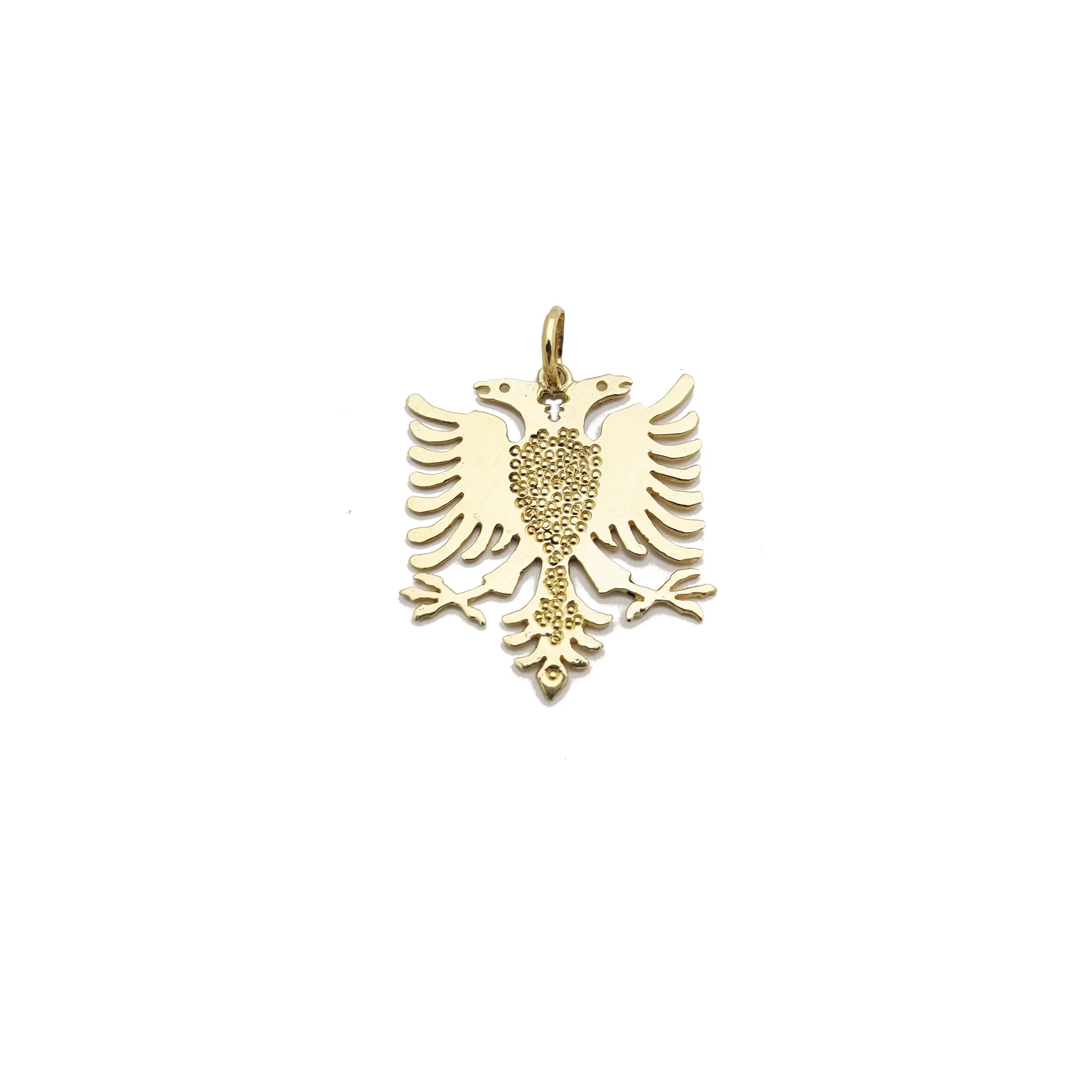 Albanian Eagle Pendant (14K)