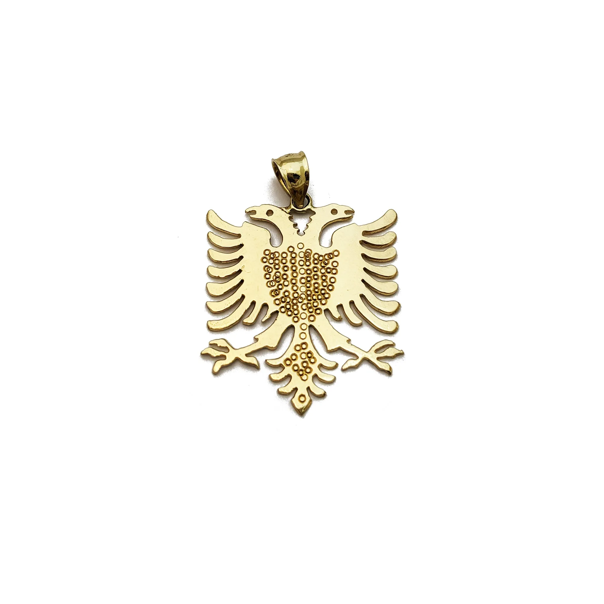 Albanian Eagle Pendant (14K)