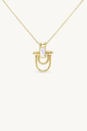 Allegra Moonstone Gold Necklace