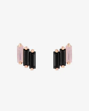 Amalfi Midi Black Ombre Studs