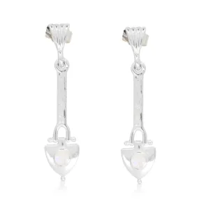 ANCHOR OF MY HEART MOONSTONE EARRINGS