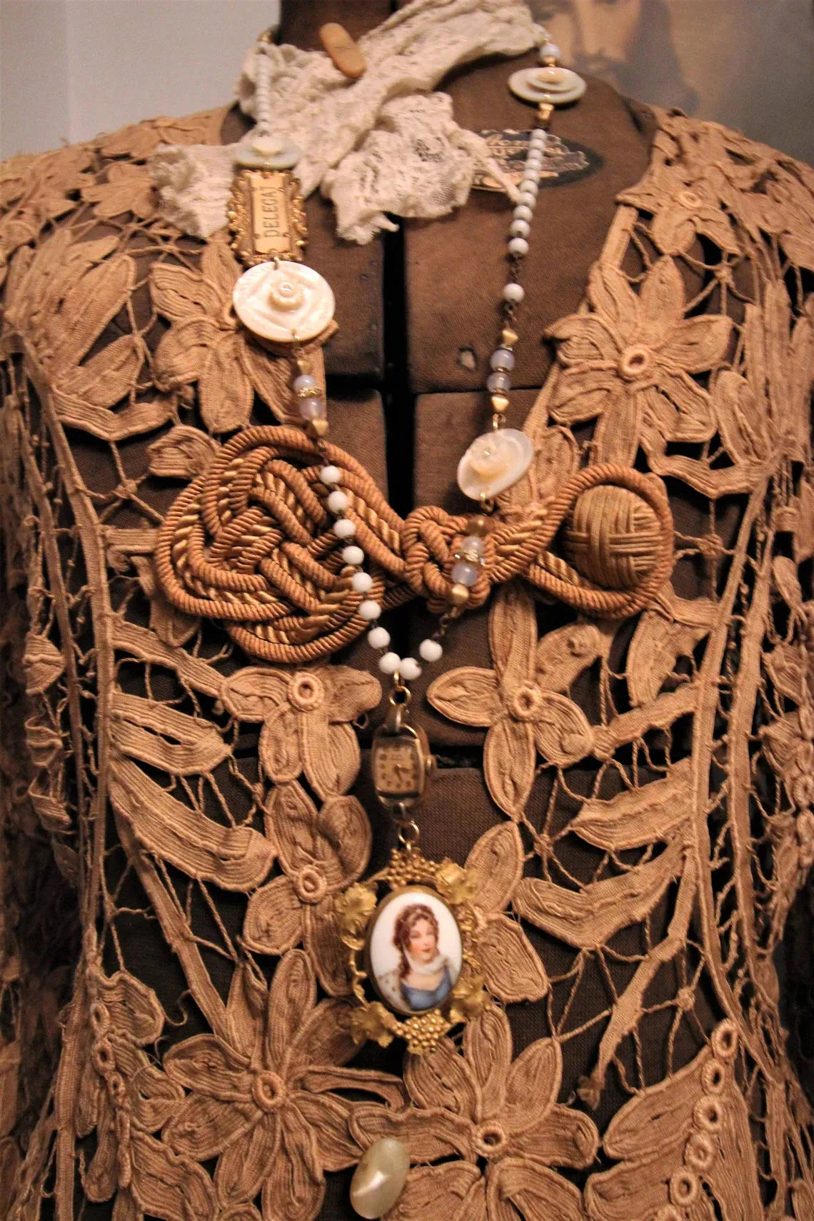 Antique Assemblage Portrait Necklace {One of a Kind}