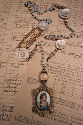 Antique Assemblage Portrait Necklace {One of a Kind}