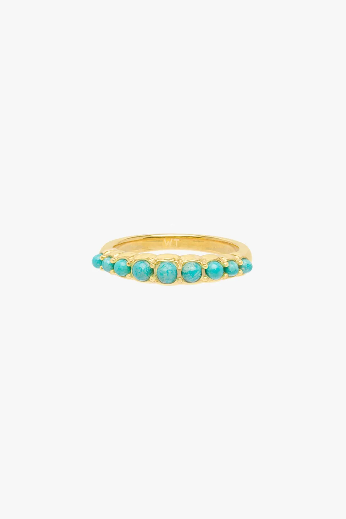 Antique turquoise stone ring gold plated