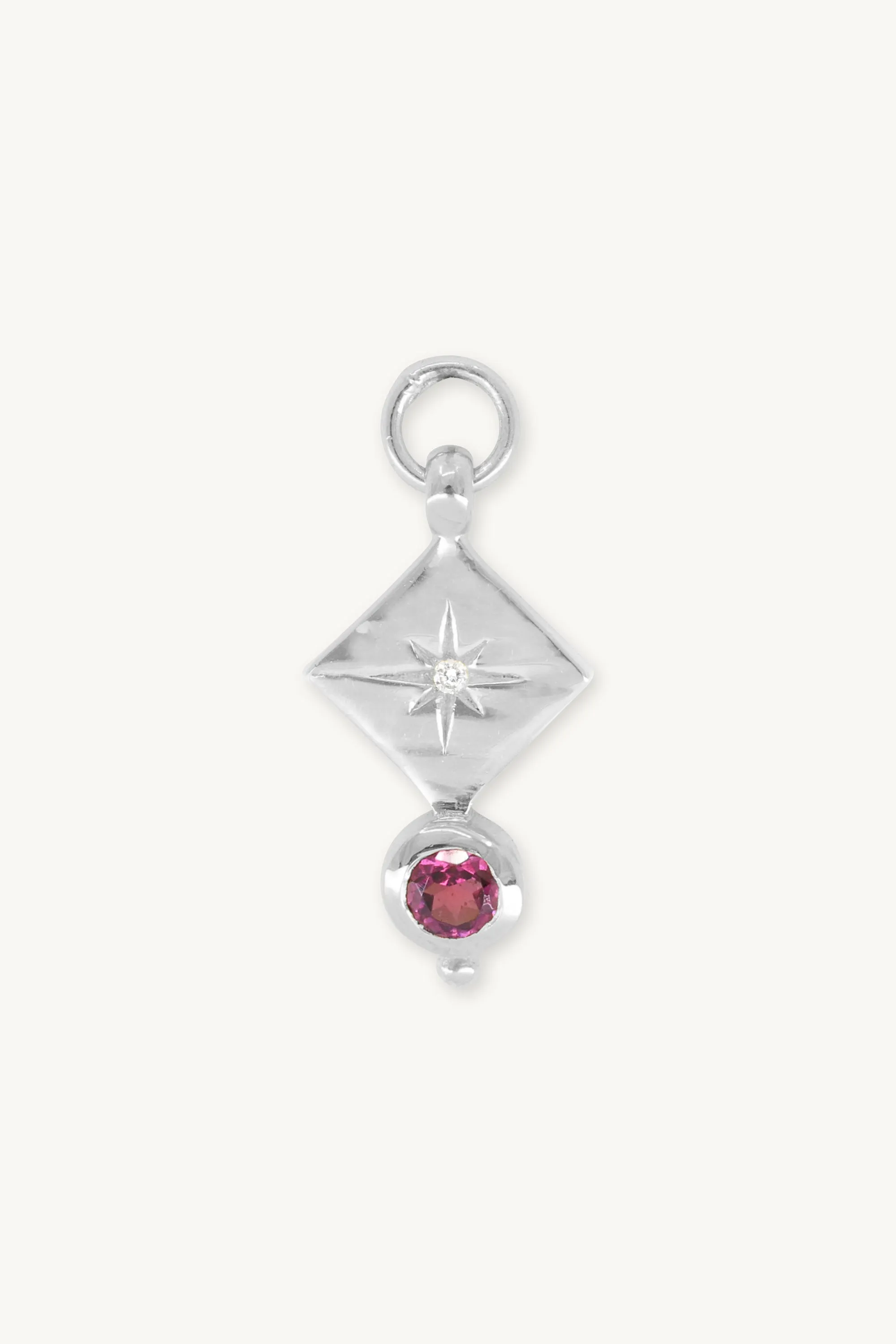 Ara Rhodolite Silver Charm