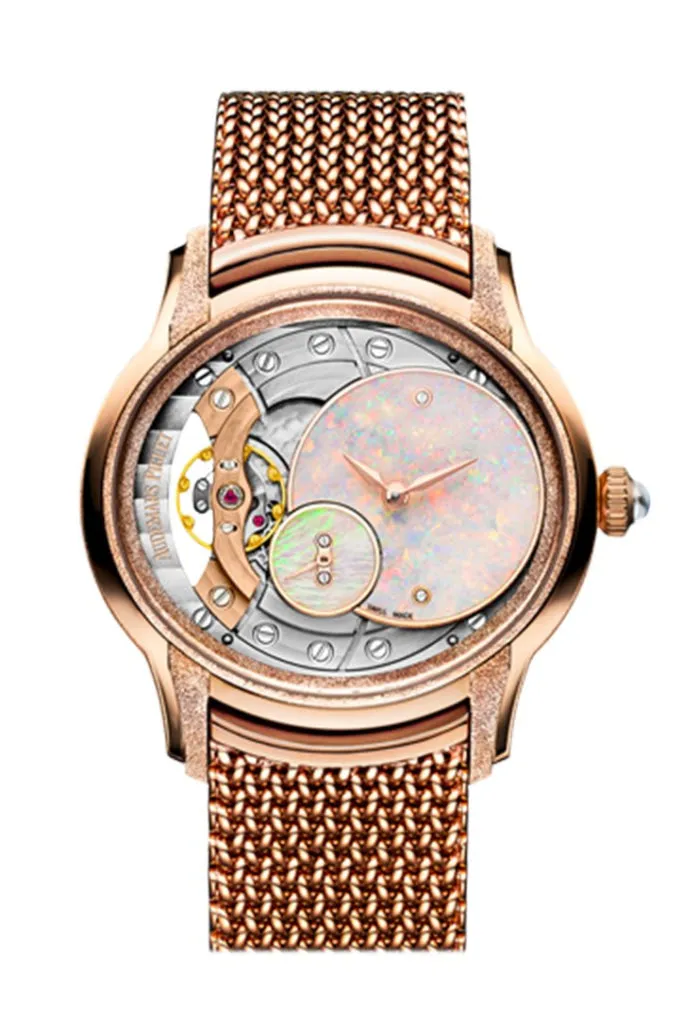 Audemars Piguet Millenary 39.5 Frosted Gold Opal Dial Watch 77244OR.GG.1272OR.01