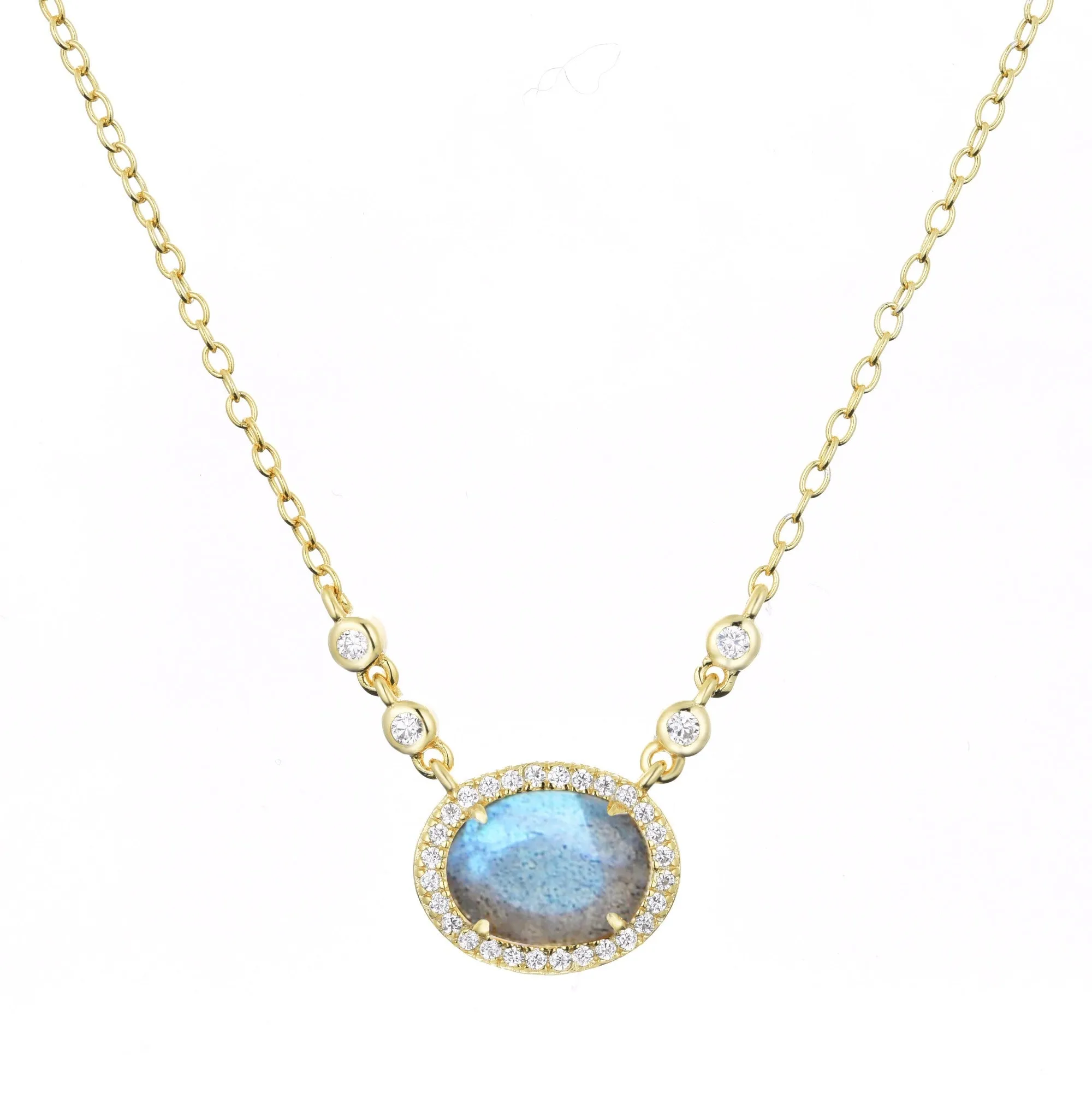 Aura Labradorite Gemstone Necklace