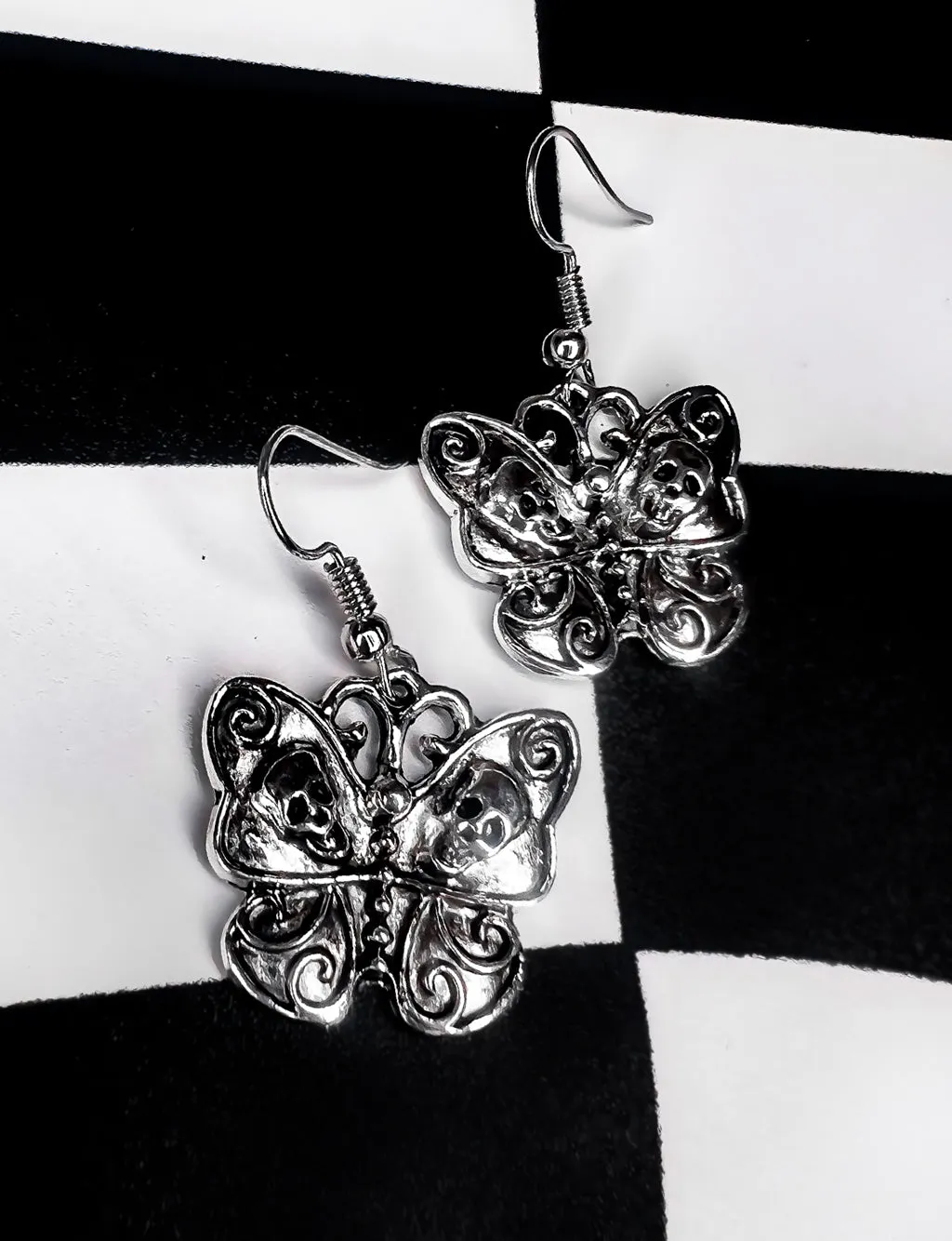 BAD BUTTERFLY EARRINGS - SILVER