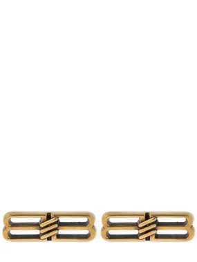 Balenciaga   BB Icon brass earrings 