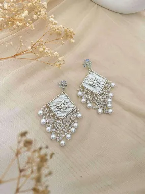 Barfi Beaded Earrings