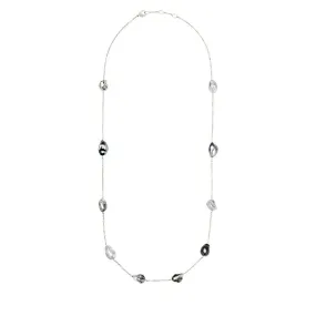 Baroque Pearl Necklace in 18K White Gold