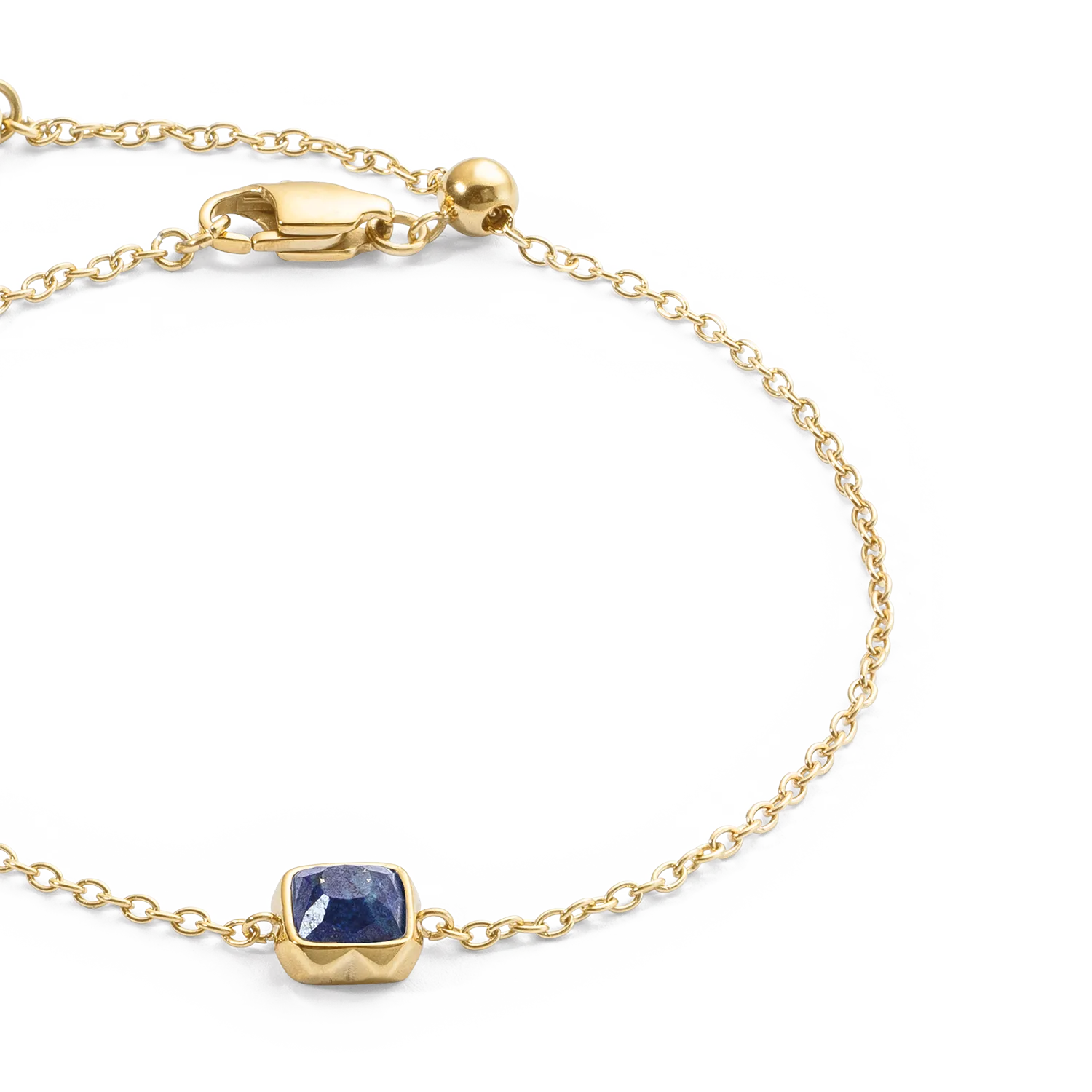 Birthstone September Bracelet Lapis Lazuli Gold