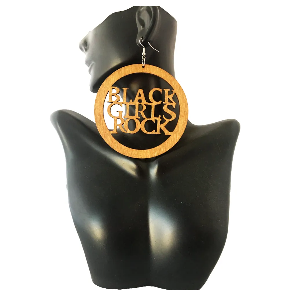 Black Girls Rock Earrings | natural hair accessories | Afrocentric jewelry