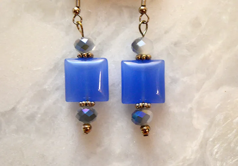 Blue Jade Earrings