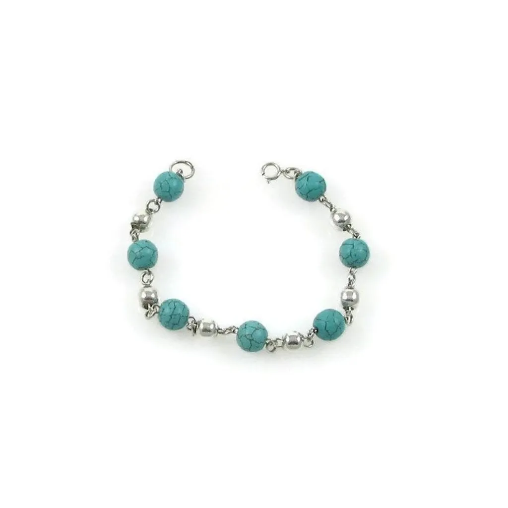 Bolitas Gemstones Bracelet - Turquoise