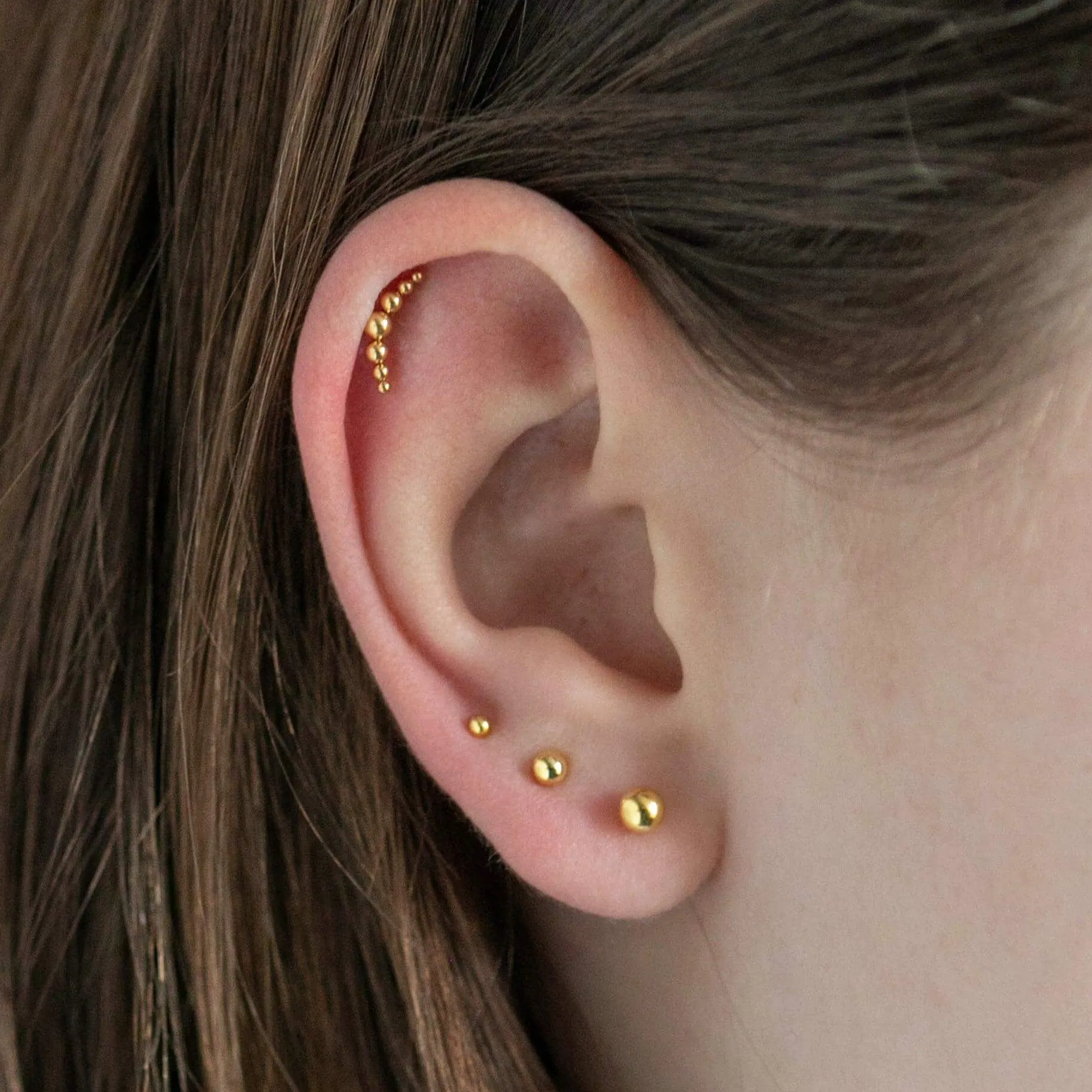 Bubble Barbell Earring Barbell Ball Back Earrings Sleeper Earrings