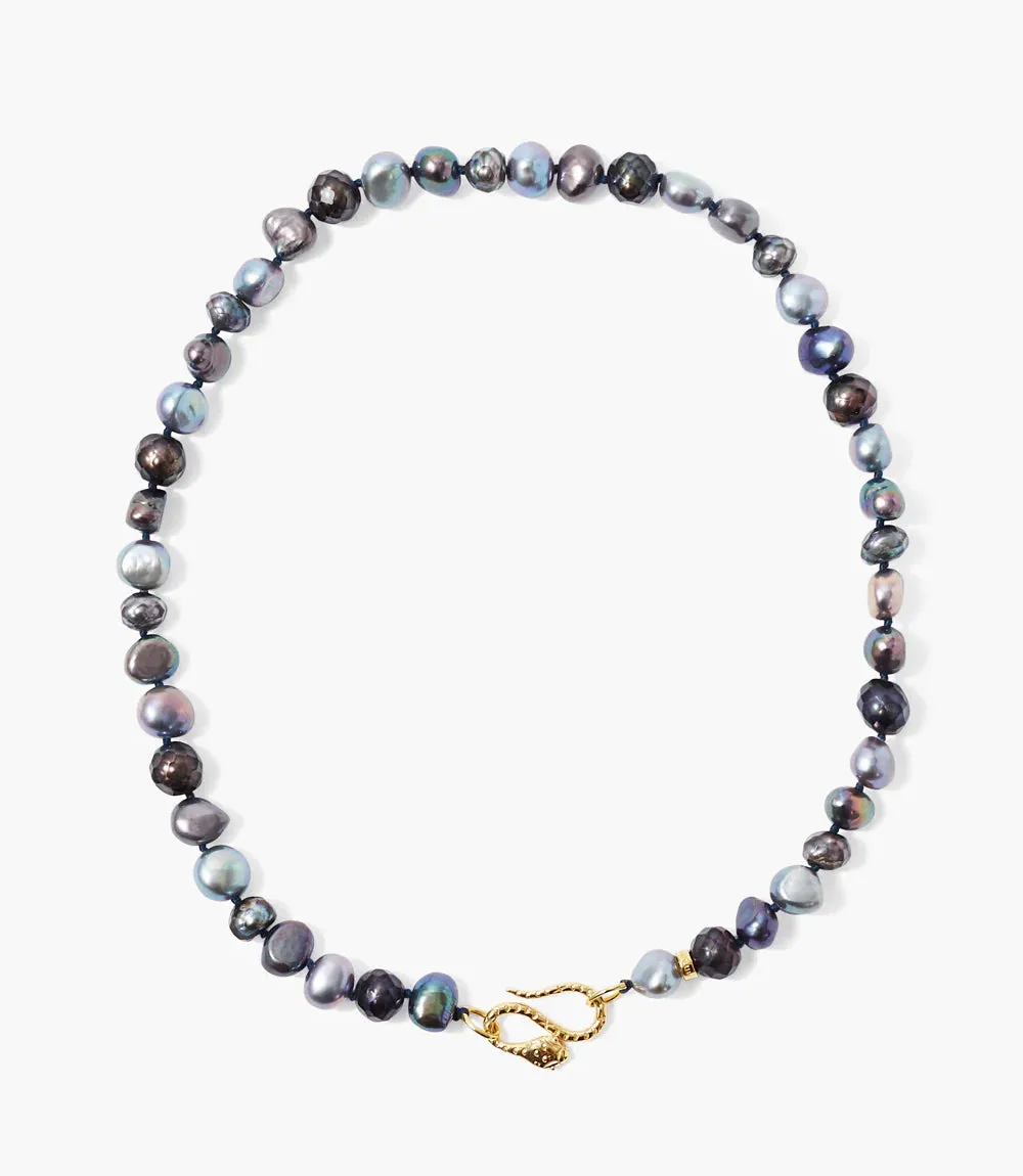 Chan Luu Peacock Pearl Beaded Necklace