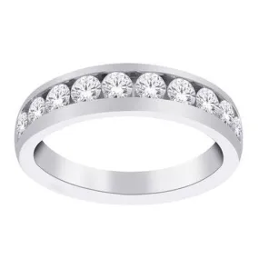 Channel Set Brilliant Cut Diamond Band .15ct