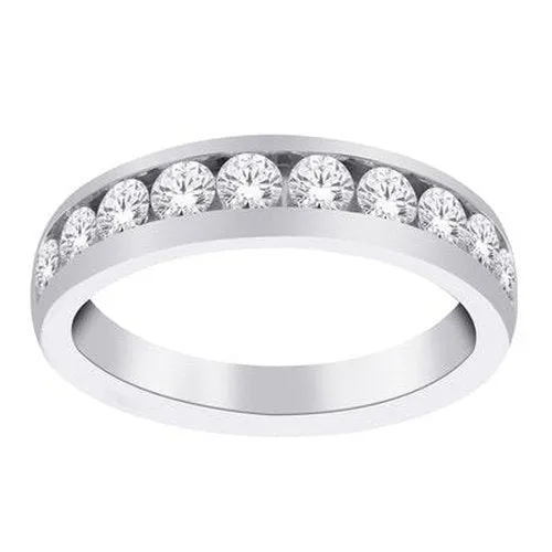 Channel Set Brilliant Cut Diamond Band .15ct