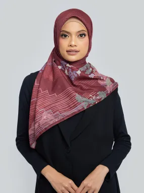 CHARAKA SCARF MAROON BRIGHT