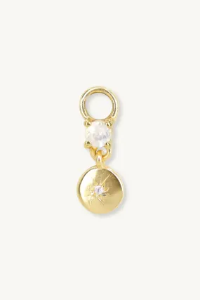 Chloe Moonstone Gold Charm