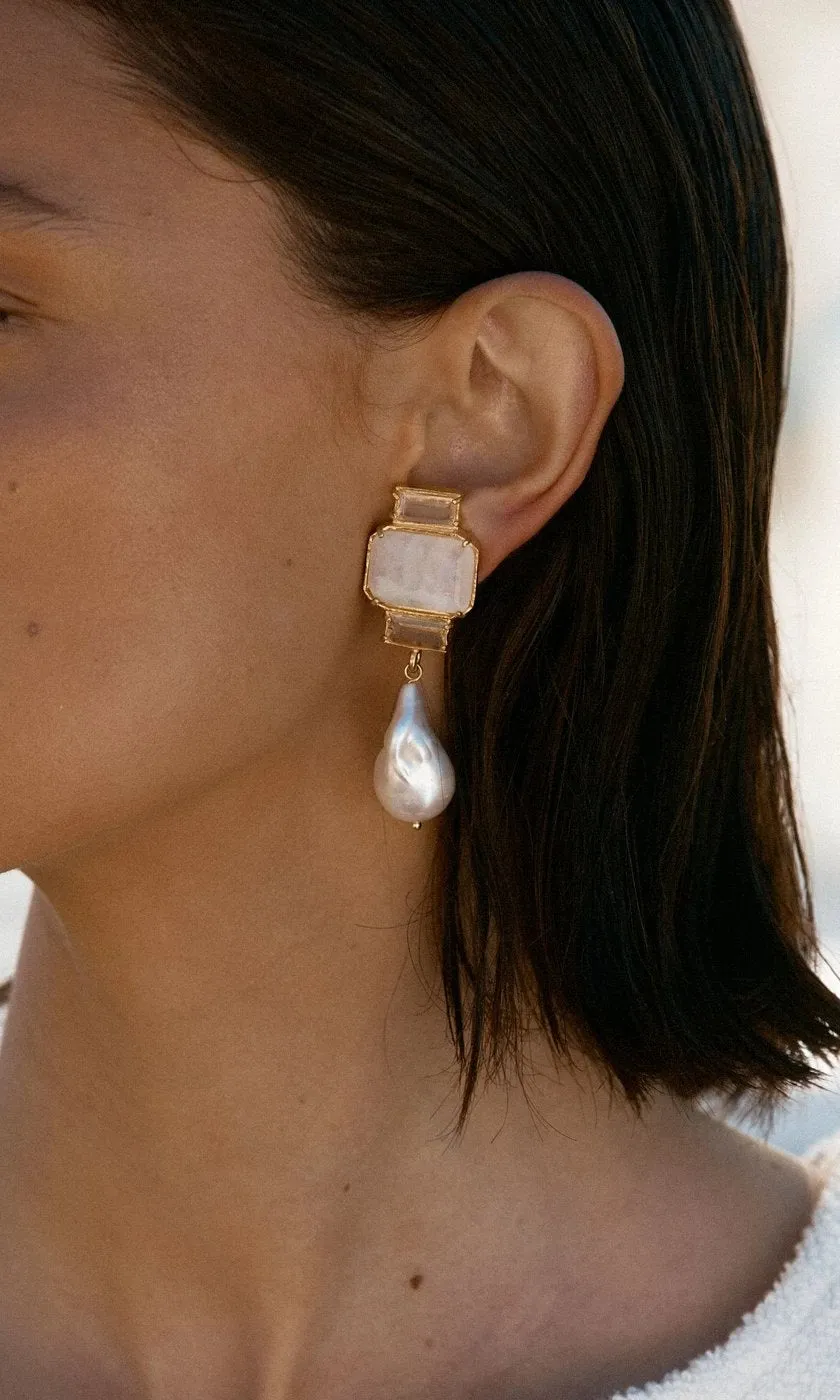 Christie Nicolaides Bambina Earrings - White