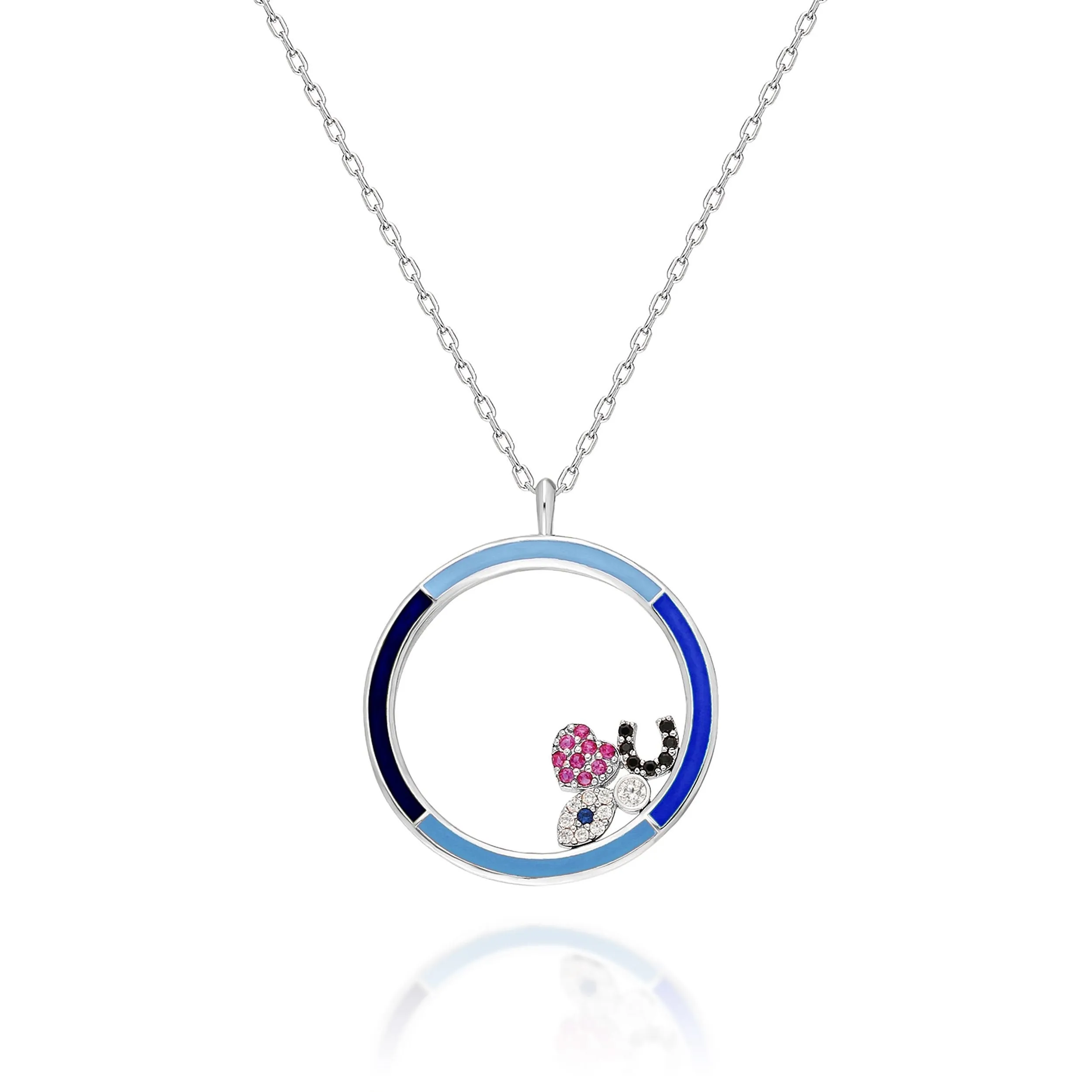 Circular Lucky Charm Necklace