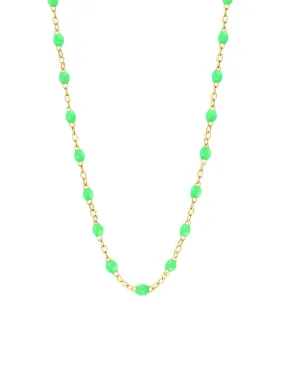 Classic Gigi Neon Resin Yellow Gold Necklace