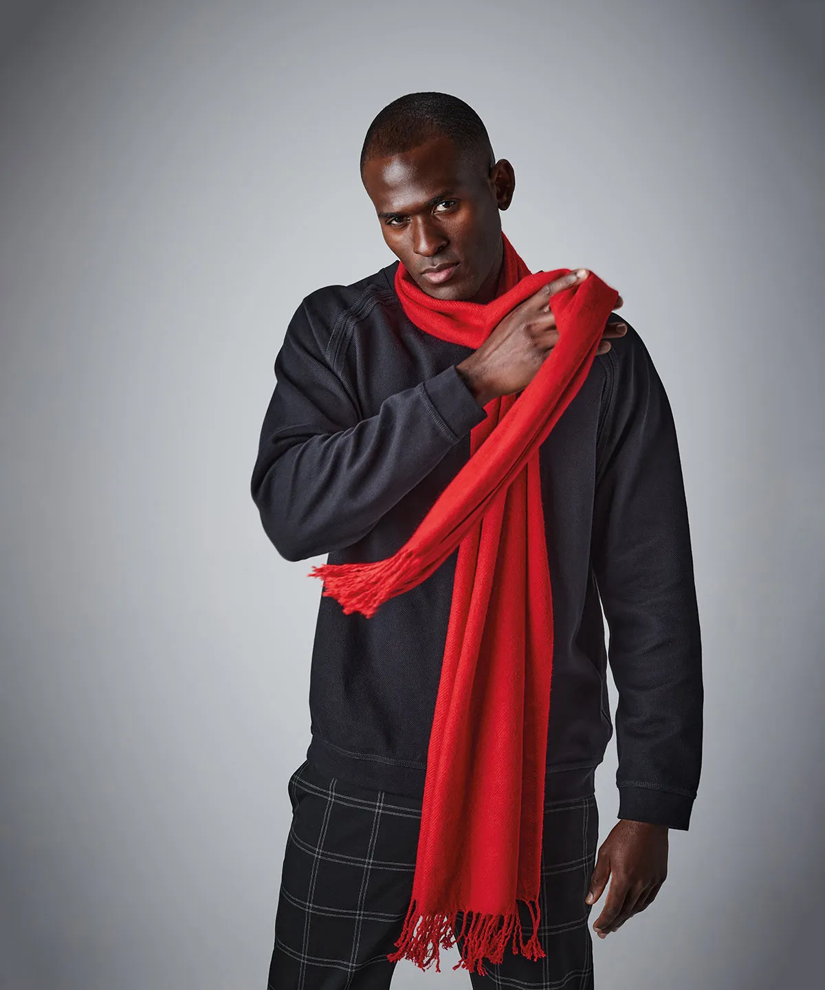 Classic woven scarf | Charcoal