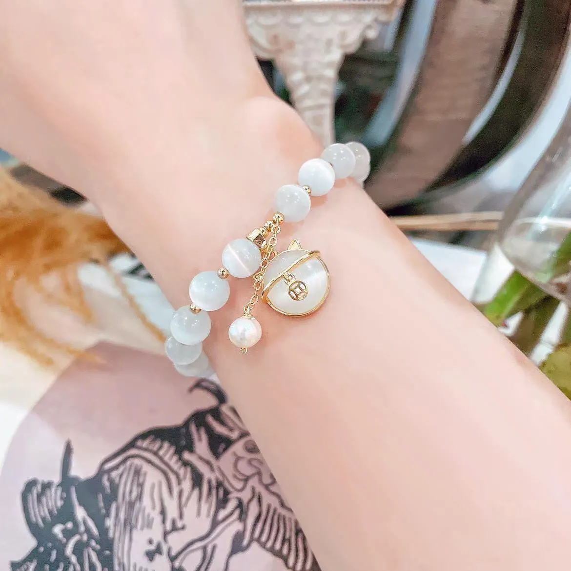 Coin Opal Bracelet Ins Niche Design Bracelet Bracelet For Girlfriend Birthday Gift kode