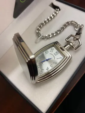 Colibri PW-212, Silver Pocket Watch Squared