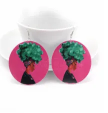 ColorFro Headwrap Earrings | Natural hair earrings | Afrocentric earrings | jewelry | accessories